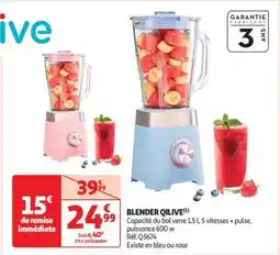 Auchan Blender Qilive offre