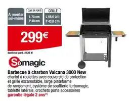Carrefour Barbecue à charbon Vulcano 3000 New offre