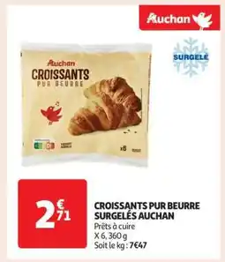 Auchan Croissants Pur Beurre Surgelés Auchan offre