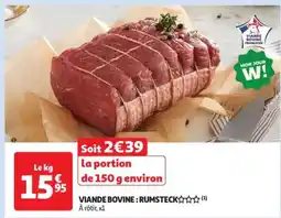Auchan Viande Bovine : Rumsteck offre