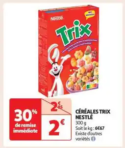 Auchan CÉRÉALES TRIX NESTLÉ offre