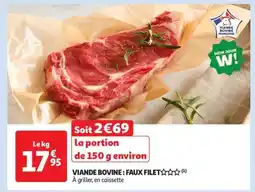 Auchan Viande Bovine : Faux-Filet offre