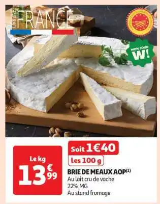 Auchan Brie De Meaux Aop offre
