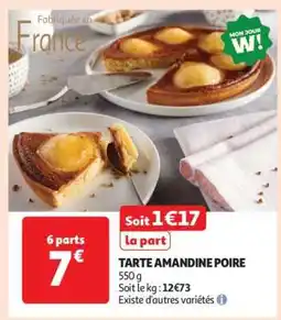 Auchan TARTE AMANDINE POIRE offre