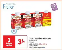 Auchan Secret De CrÚme Président offre