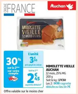 Auchan Mimolette Vieille Auchan offre