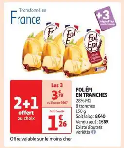 Auchan Fol Épi En Tranches offre