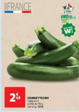Auchan Courgettes Bio offre