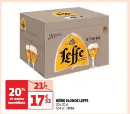 Auchan Bière Blonde Leffe offre