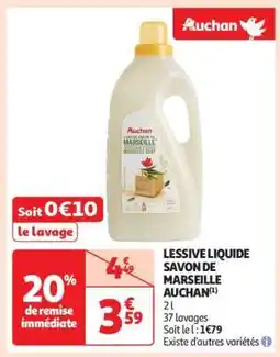 Auchan Lessive Liquide Savon De Marseille Auchan offre