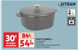 Auchan COCOTTE CARRÉE 3 L offre