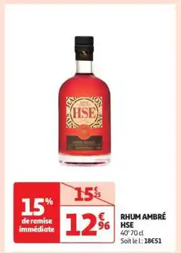 Auchan RHUM AMBRÉ HSE offre