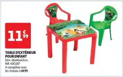 Auchan TABLE D'EXTÉRIEUR POUR ENFANT offre