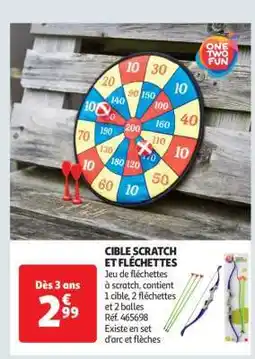 Auchan CIBLE SCRATCH ET FLÉCHETTES offre