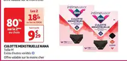 Auchan Culotte Menstruelle Nana offre