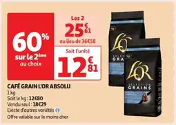 Auchan Café Grain L'or Absolu offre