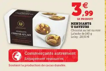 Hyper U Mendiants U Saveurs offre