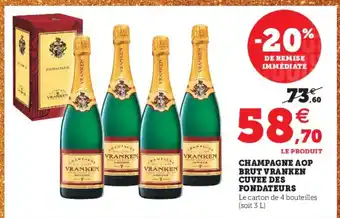 Hyper U Champagne AOP Brut Vranken offre
