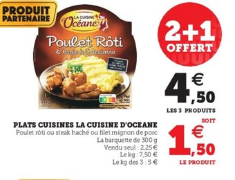Hyper U Plats Cuisines La Cuisine d'Oceane offre