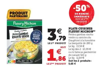 Hyper U Plats Cuisines Fleury Michon offre