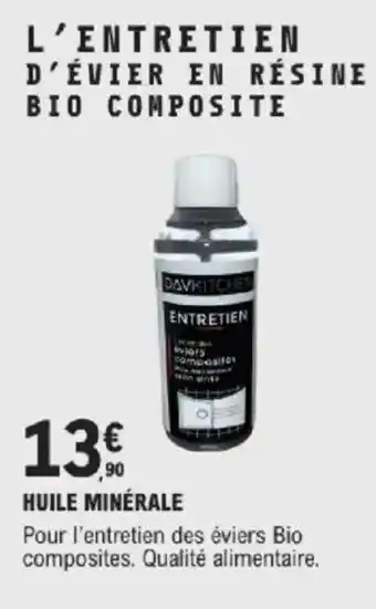 E.Leclerc Brico Huile minérale offre