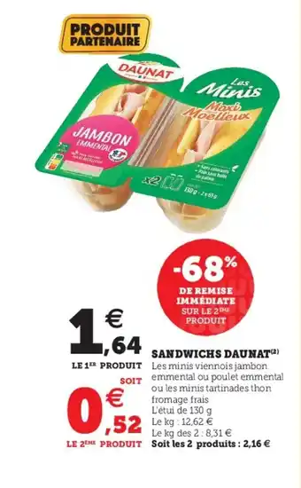 Sandwichs Daunat