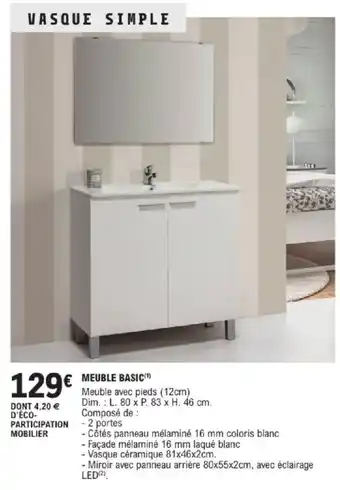 E.Leclerc Brico Meuble basic offre