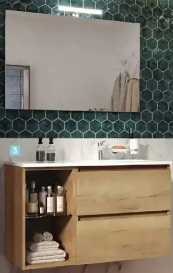 E.Leclerc Brico ALLIBERT Ensemble meuble vasque + miroir lunik offre