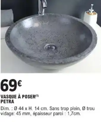 E.Leclerc Brico Vasque à poser petra offre
