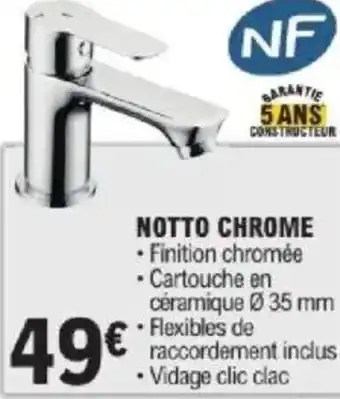 E.Leclerc Brico Notto chrome offre