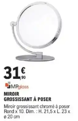 E.Leclerc Brico Miroir grossissant à poser offre