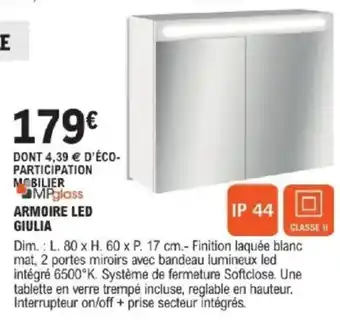 E.Leclerc Brico Armoire led giulia offre