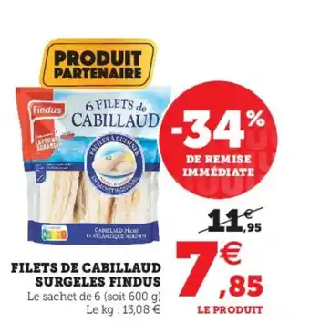 Hyper U Filets de Cabillaud offre