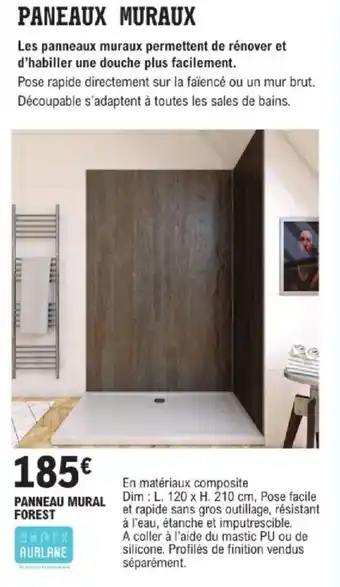 E.Leclerc Brico Panneau mural forest offre