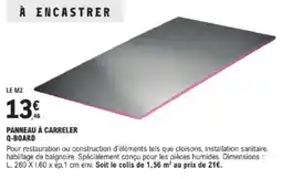 E.Leclerc Brico Panneau à carreler q-board offre
