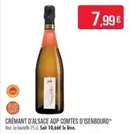 Match Brut - crémant d'alsace aop comtes d'isenbourg offre