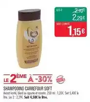 Match Carrefour - shampooing soft offre