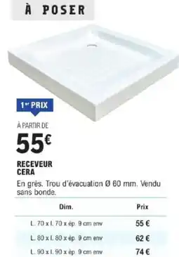 E.Leclerc Brico Receveur cera offre