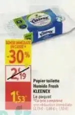 Diagonal Kleenex - papier toilette humide fresh offre
