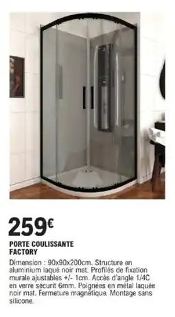 E.Leclerc Brico Porte coulissante factory offre