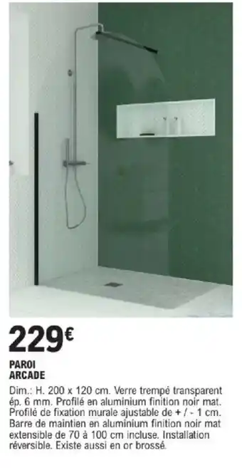 E.Leclerc Brico Paroi arcade offre