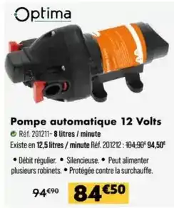 Narbonne accessoires Pompe automatique 12 volts offre