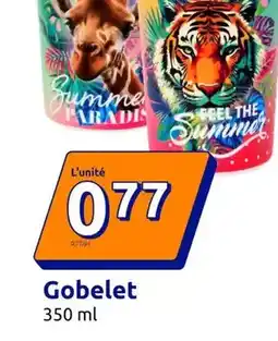 Action Gobelet offre