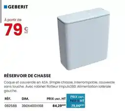 Au Forum du Bâtiment Geberit - réservoir de chasse offre