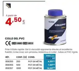 Au Forum du Bâtiment Colle gel pvc offre