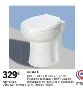 E.Leclerc Brico Setsan C offre