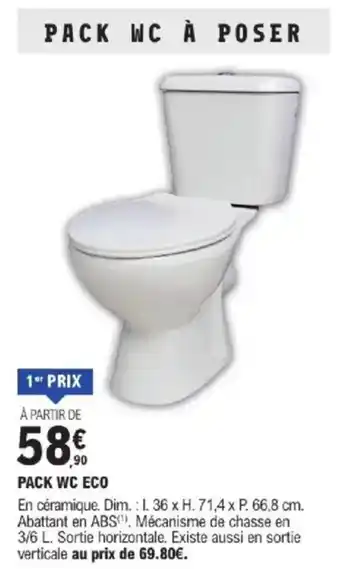 E.Leclerc Brico Pack wc eco offre