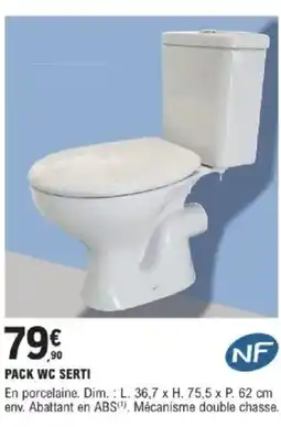 E.Leclerc Brico Pack wc serti offre