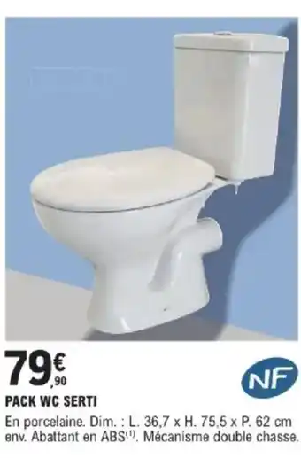 E.Leclerc Brico Pack wc serti offre