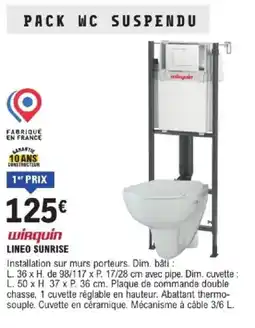 E.Leclerc Brico WIRQUIN Lineo sunrise offre